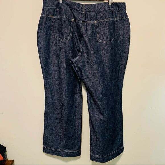 Talbots Heritage Linen Cotton Chambray lightweight jeans size 20w petite - Picture 4 of 5